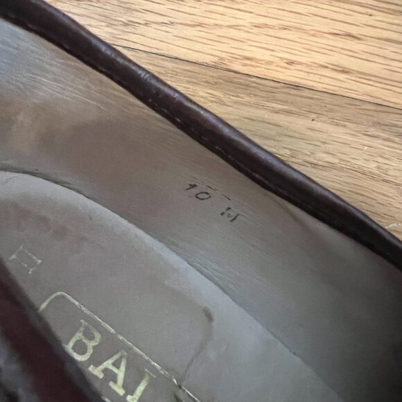 Bally Dark Brown Leather Loafers MADE IN ITALY "Horri II" - Men's 10 - Picture 10 of 10
